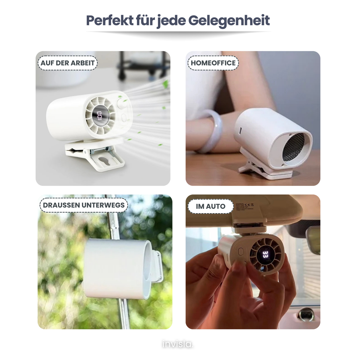 Windio™ Tragbarer Clip-On-Ventilator