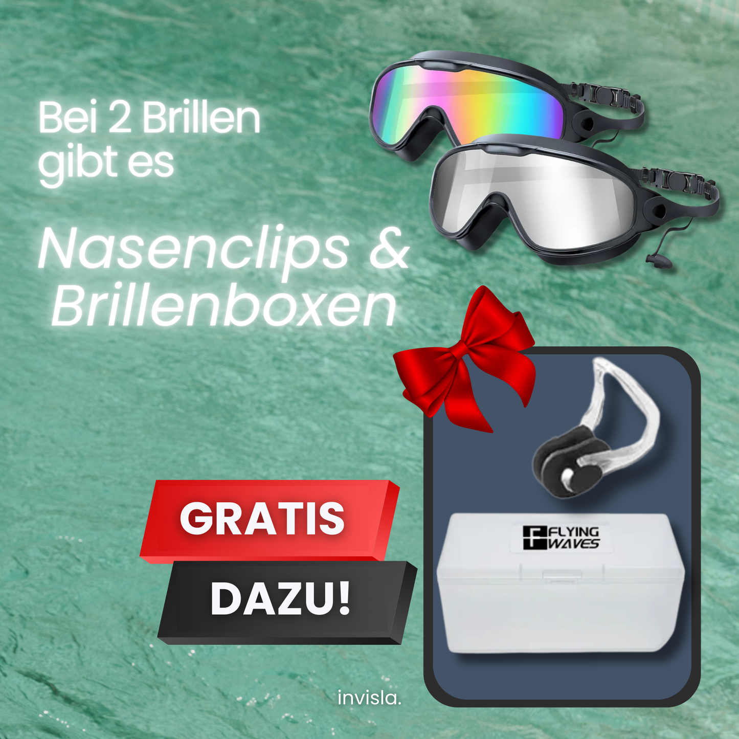 UV-AquaVision™ Schwimmbrille mit Saugpassform