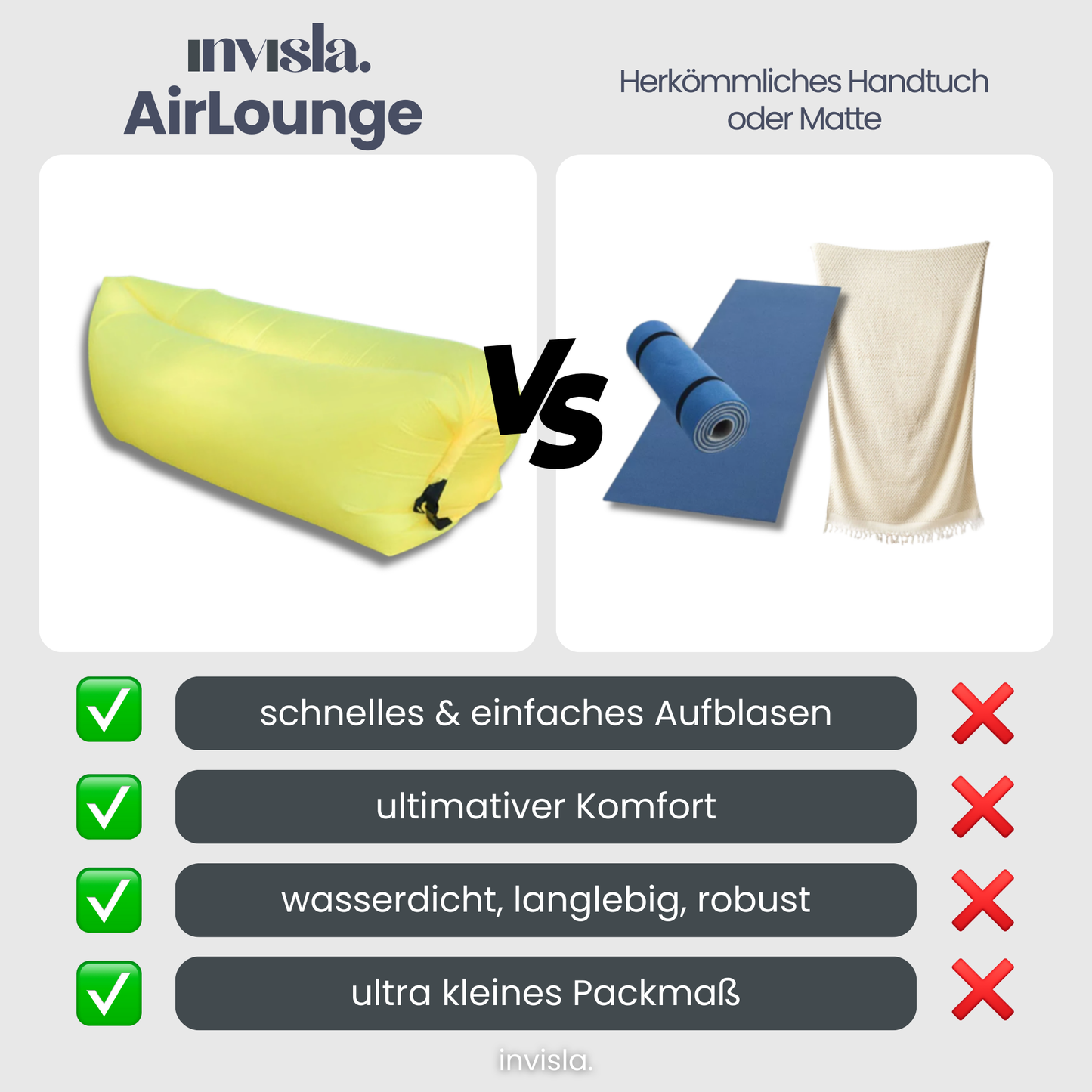 AirLounge™ Tragbares aufblasbares Sofa
