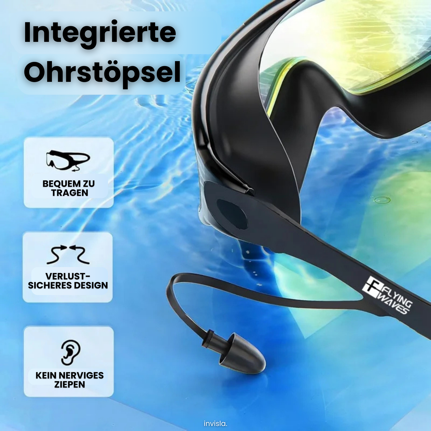 UV-AquaVision™ Schwimmbrille mit Saugpassform