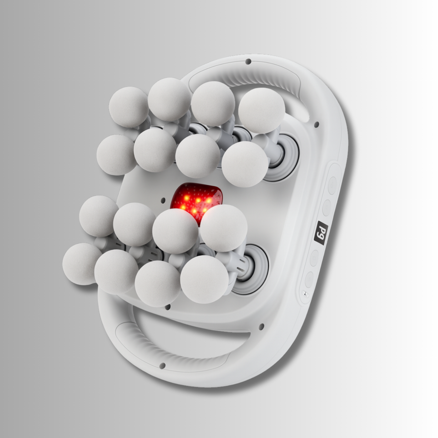 MuscleRelax Pro™ 16-Kopf Massagegerät mit Rotlichtwärme