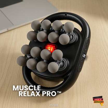 MuscleRelax Pro™ 16-Kopf Massagegerät mit Rotlichtwärme