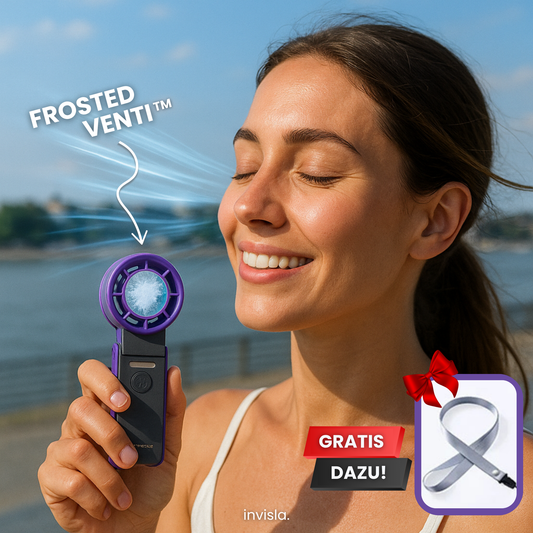 FrostedVenti™ Faltbarer Handventilator mit Eisplatte