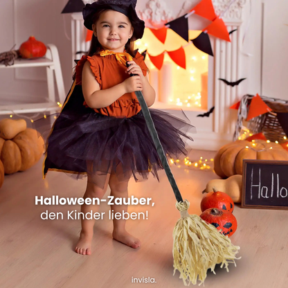 Halloween HexaGlow™ Tanzender Hexenbesen mit Licht & Sound