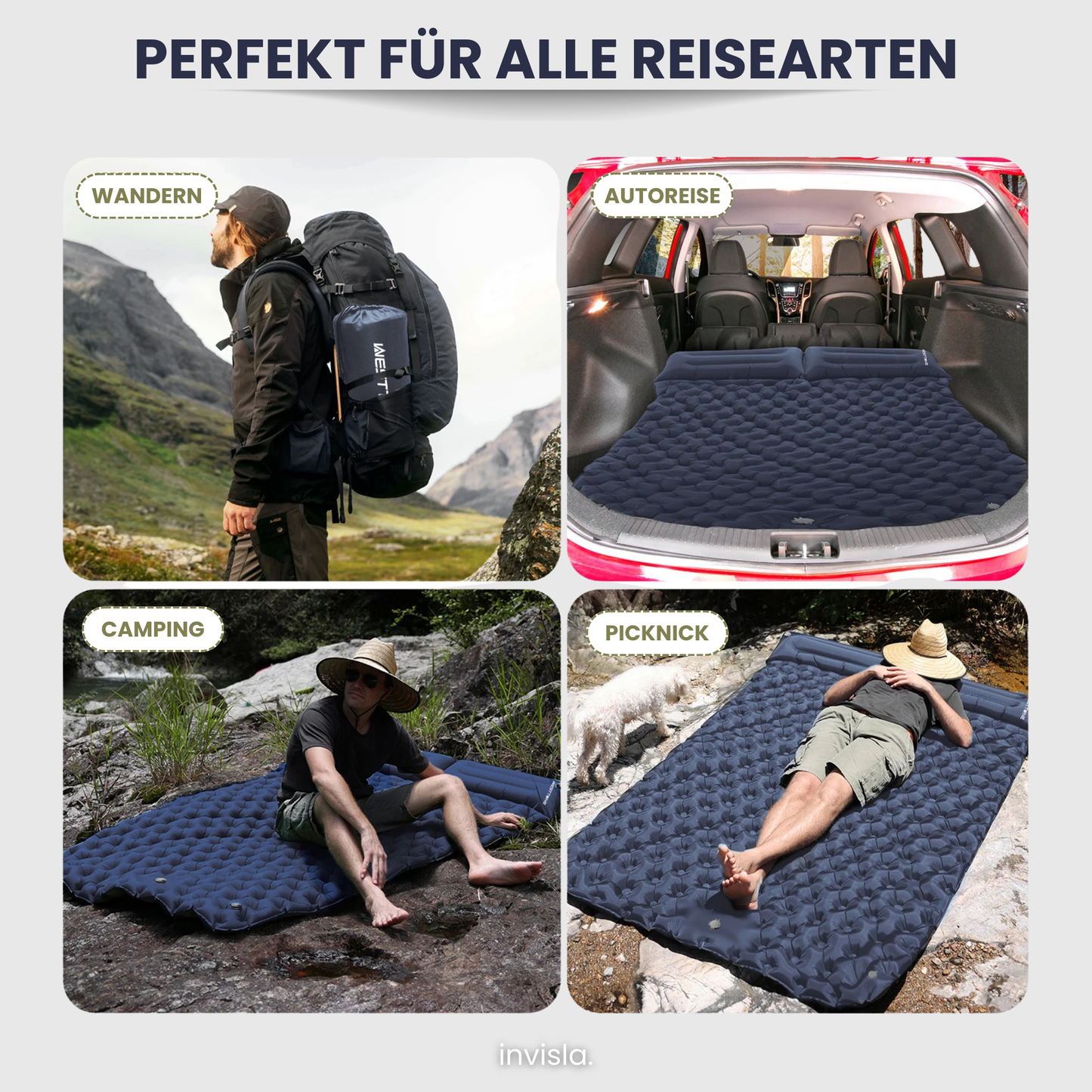 AdventurePad XXL™ Doppelte aufblasbare Isomatte