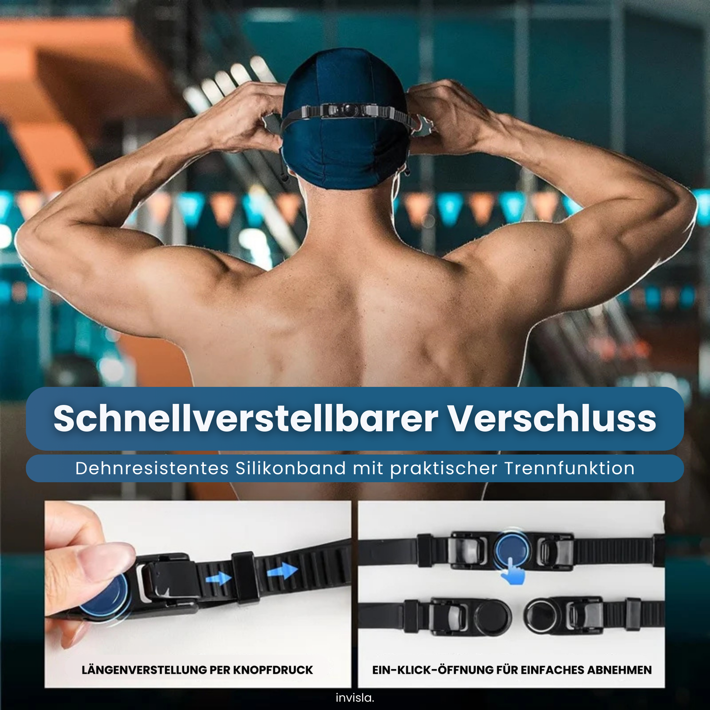 UV-AquaVision™ Schwimmbrille mit Saugpassform