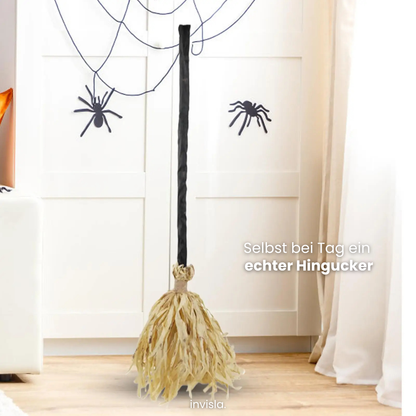 Halloween HexaGlow™ Tanzender Hexenbesen mit Licht & Sound