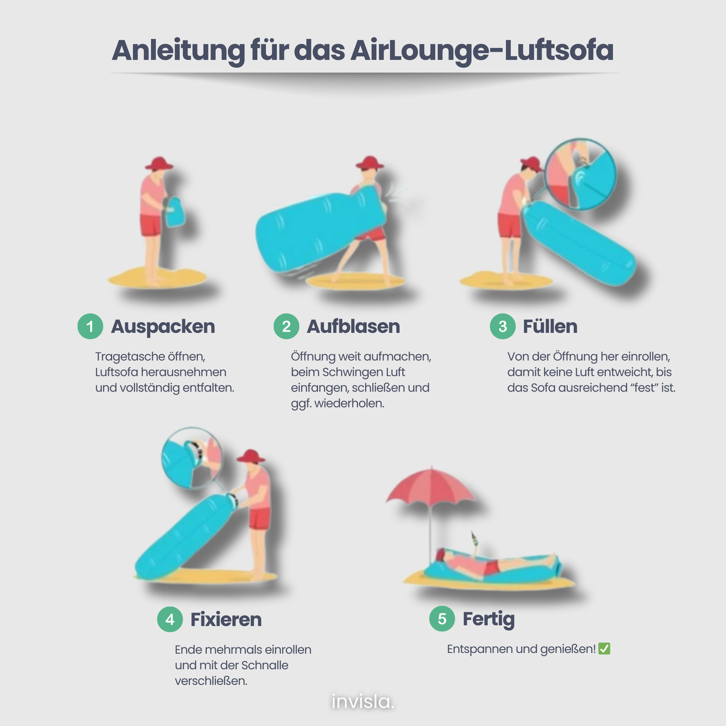 AirLounge™ Tragbares aufblasbares Sofa