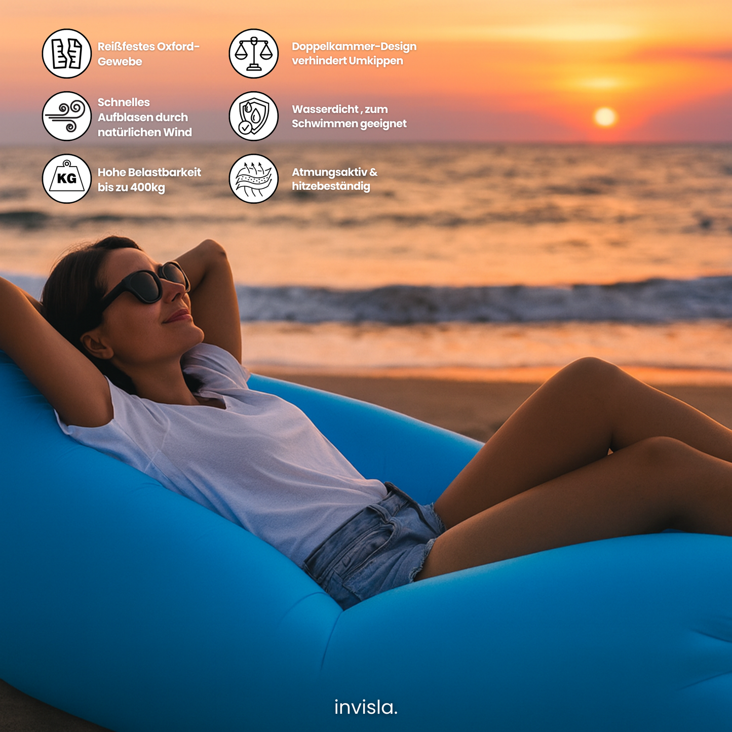 AirLounge™ Tragbares aufblasbares Sofa