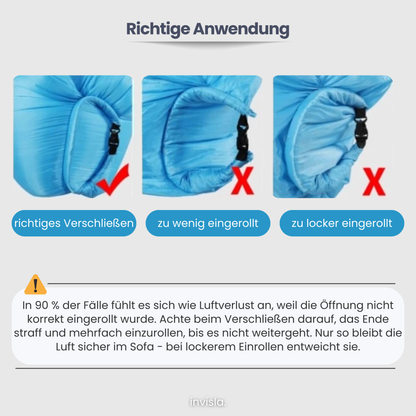 AirLounge™ Tragbares aufblasbares Sofa