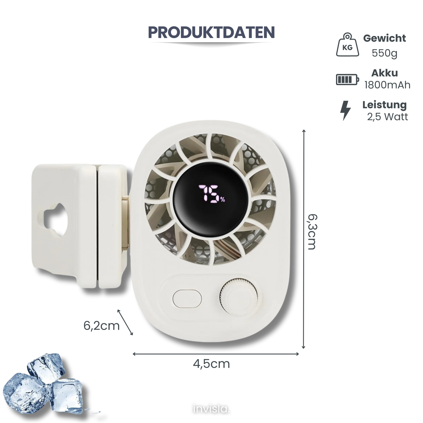 Windio™ Tragbarer Clip-On-Ventilator