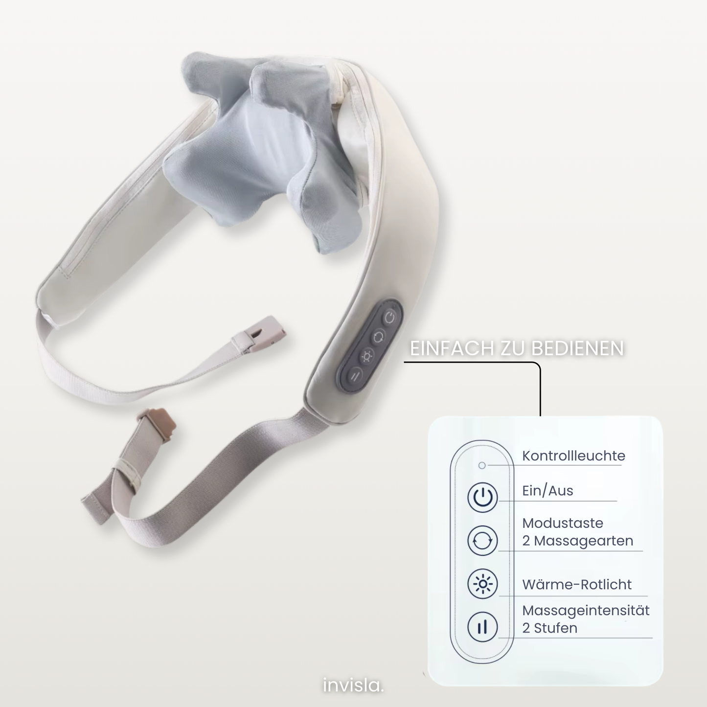AuraRelax™ Kabelloses Nacken- und Schultermassagegerät