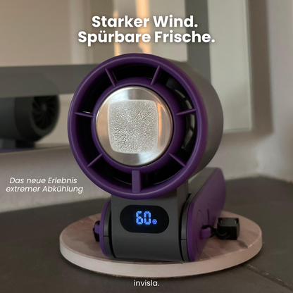 FrostedVenti™ Faltbarer Handventilator mit Eisplatte