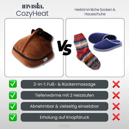 CozyHeat™ Beheizte Massagehausschuhe
