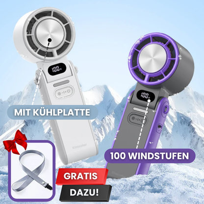 FrostedVenti™ Faltbarer Handventilator mit Eisplatte