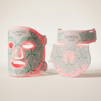 LUMERA 2. Gen. LED Infrarotlicht Maske – Weiß Botanisch / Mit Hals & Dekolleté