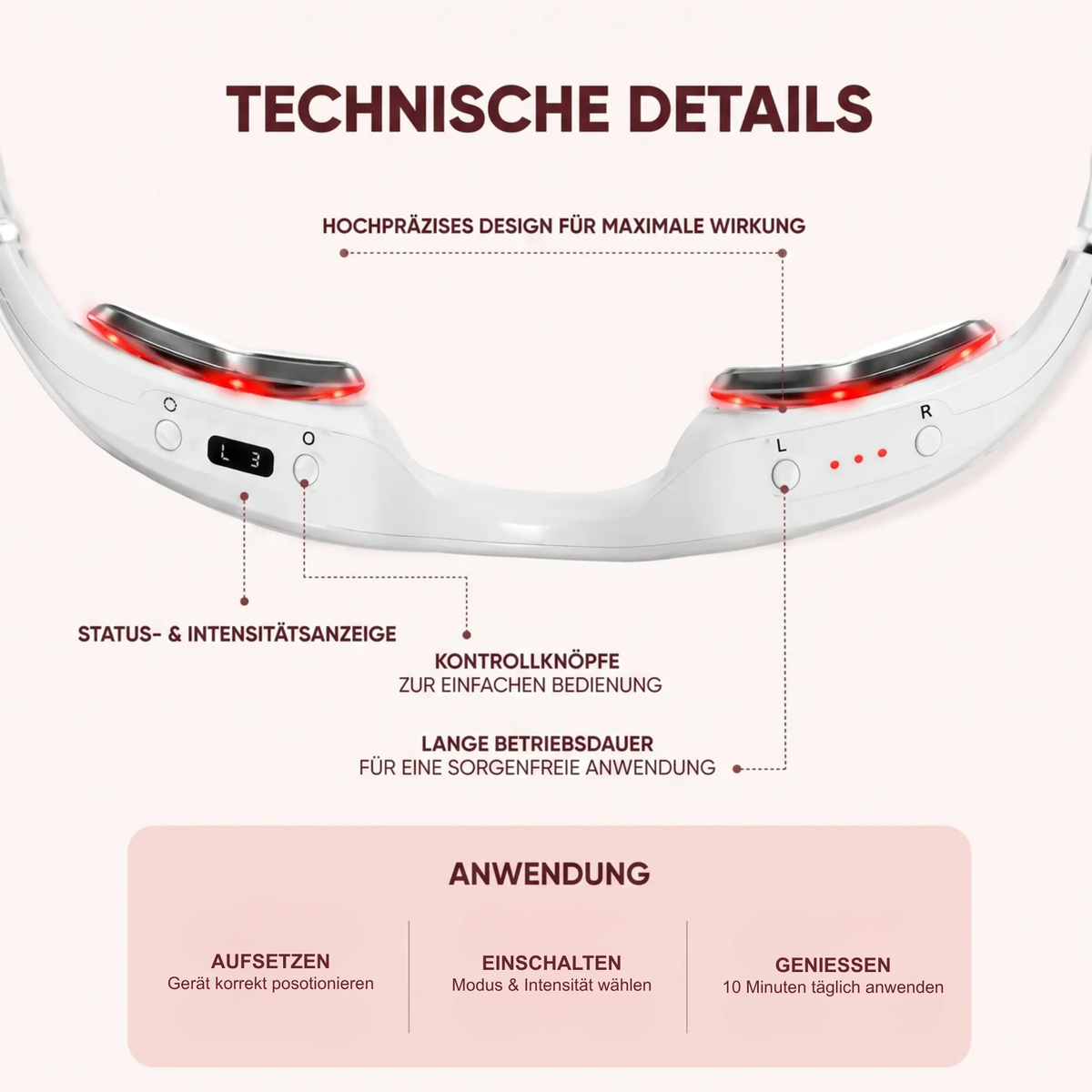 LUMIN EYE™ Rotlicht & EMS Brille