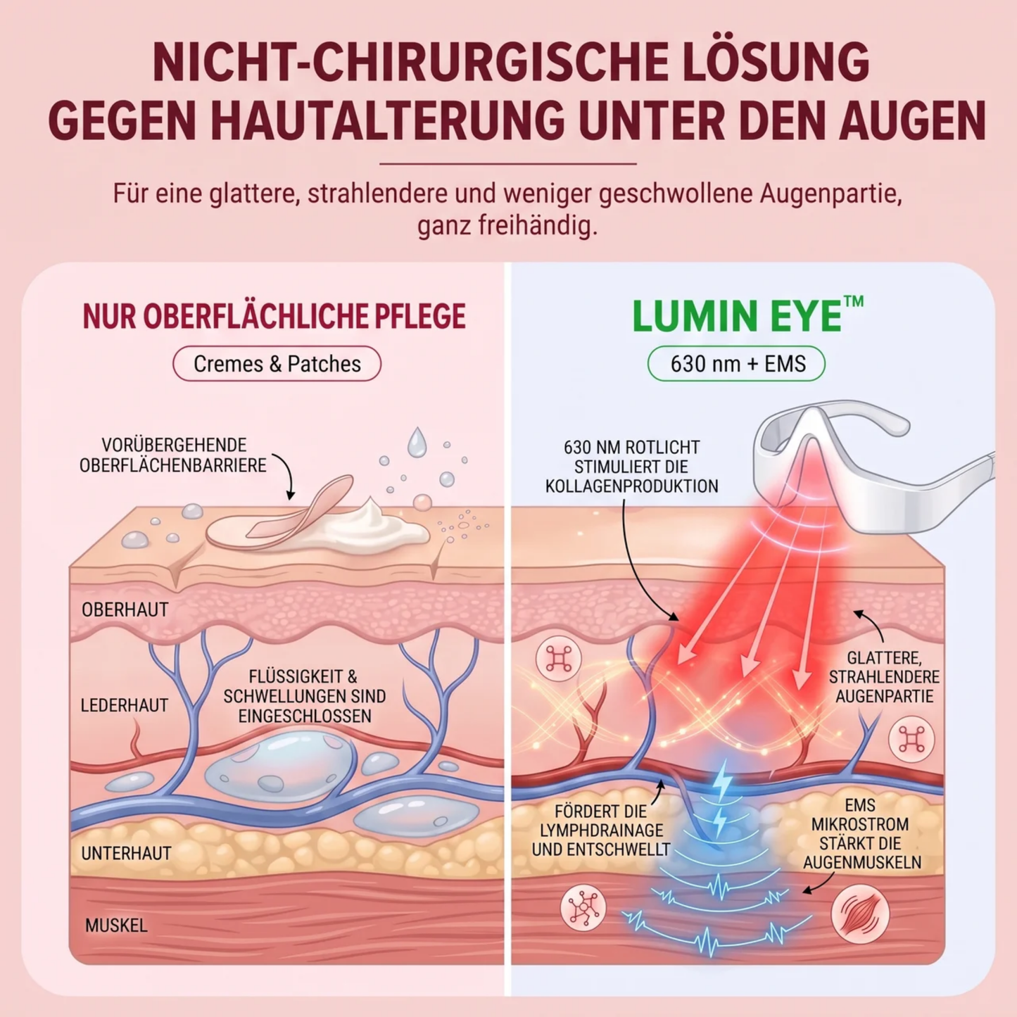 LUMIN EYE™ Rotlicht & EMS Brille