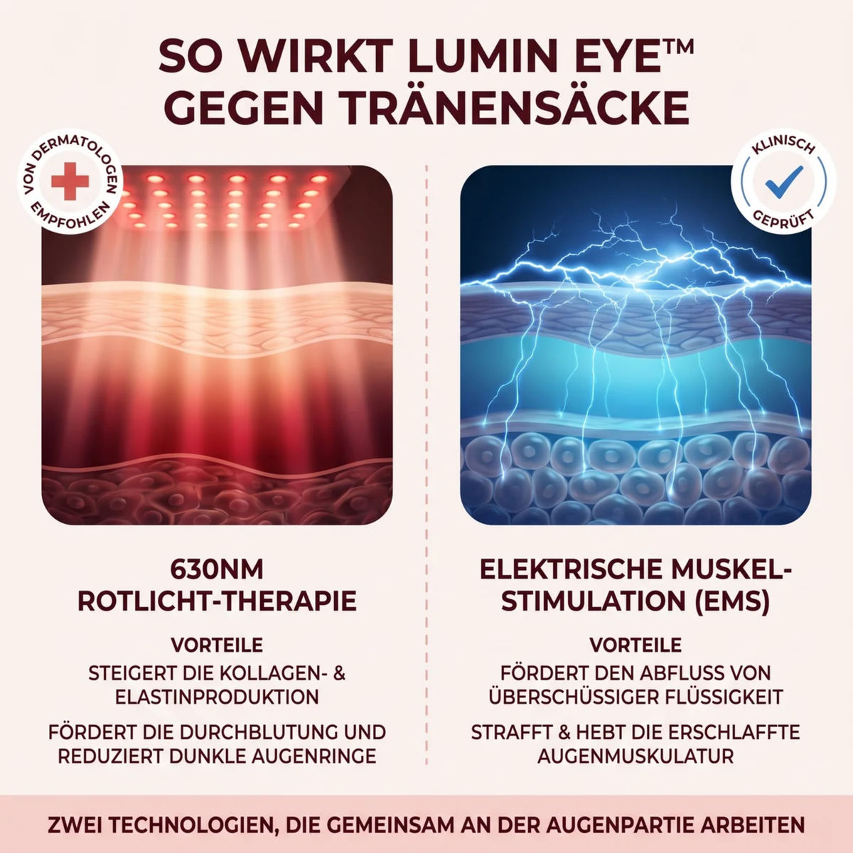 LUMIN EYE™ Rotlicht & EMS Brille
