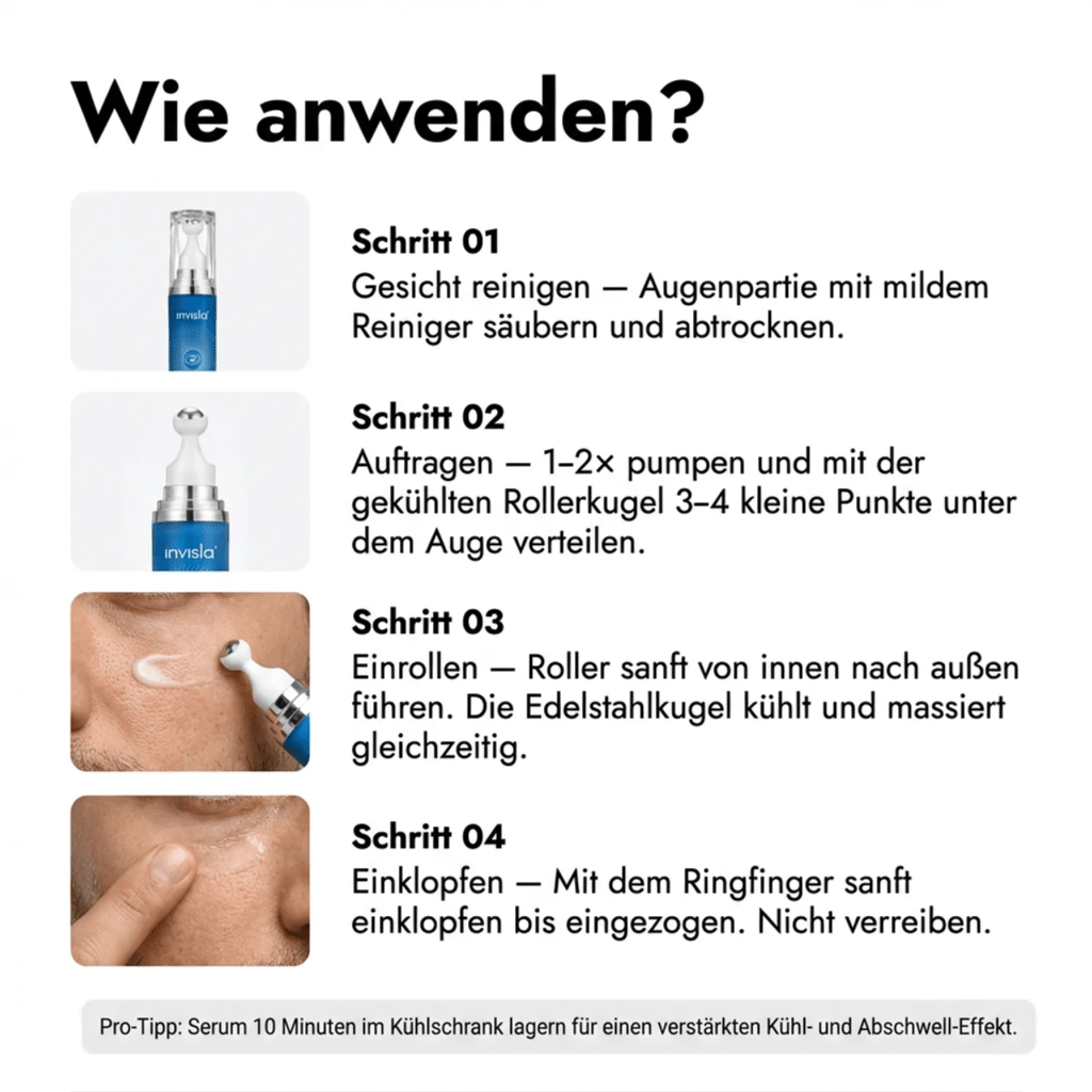 LOOK ALIVE Anti - Augenringe Roller - invisla