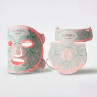 LUMERA 2. Gen. LED Infrarotlicht Maske – Weiß Botanisch / Mit Hals & Dekolleté